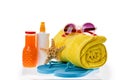 Bright beach accessories