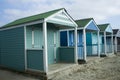Bright beach huts