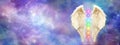 Angelic Cosmic Guardian Website Banner Royalty Free Stock Photo