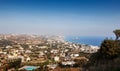 Bright beautiful landscape, view of the bay and the city of Kefalos, Kos island, Greece, a popular destination Royalty Free Stock Photo