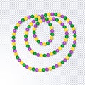 Bright beautiful realistic beads