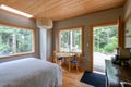 Bright bedroom in a rustic cottage