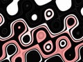 Bright white black pink geometric background. Waves like shapes, abstract background Royalty Free Stock Photo