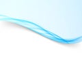 Bright blue abstract transparent border swoosh line background