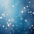 Bright Blue Background with Floating Bokeh and Tiny Sparkles abstract light Royalty Free Stock Photo
