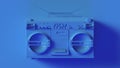 Bright Blue Boombox Royalty Free Stock Photo