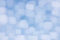 Bright blue cloudscape background, gentle summer clouds opart blur large horizontal copy space