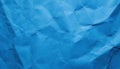 Bright blue crumbled paper texture background Royalty Free Stock Photo