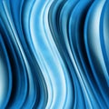 Bright blue gradient abstract background. Wavy shaded lines.