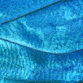 A fragment of a wing of the blue morpho butterfly, high magnification.