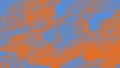 Bright blue and orange abstract panorama background, texture surface