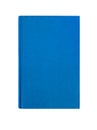 Bright blue plain hardcover book front cover upright vertical