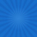 Bright blue rays background. Comics, pop art style. Vector Royalty Free Stock Photo