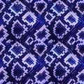 Blue realistic snake skin texture, detailed seamless pattern