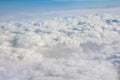 Bright blue sky above the cloud Royalty Free Stock Photo