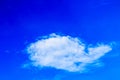 Bright blue sky with white clouds