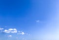 The bright blue sky, white clouds and soft wind blowing in the summer Royalty Free Stock Photo