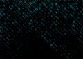 Bright blue small square dots abstract hi-tech background