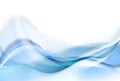 Bright blue smooth waves abstract background Royalty Free Stock Photo