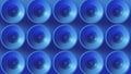 Bright Blue Speakers Royalty Free Stock Photo