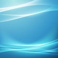 Bright blue swoosh glow wave background