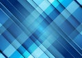 Bright blue tech geometric abstract minimal background Royalty Free Stock Photo