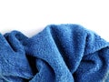 Bright blue wavy towel