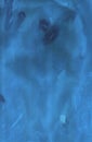 Bright blue wet texture. Gouach Royalty Free Stock Photo