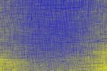 Bright blue yellow background fabric texture
