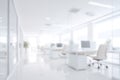 Bright Blurred Interior Of A Modern Office
