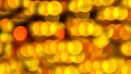 Bright bokeh, glare from lanterns,New Year glare,colorful photomurals with circles,a yellow tint. Abstraction. Royalty Free Stock Photo