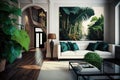 Bright and Breezy Tropical Living Room