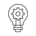 Bright bulb Isolated Vector icon which can easily modify or edit Royalty Free Stock Photo
