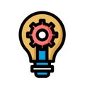 Bright bulb Isolated Vector icon which can easily modify or edit Royalty Free Stock Photo