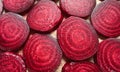 Bright Burgundy beets.