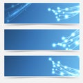 Bright cable sparkle flyer header footer set