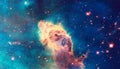 Bright Carina Nebula Enhanced Universe Image Elements From NASA / ESO | Fractal Art Background Wallpaper