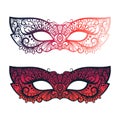 Bright carnival festive masks