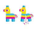 Bright cartoon pinata