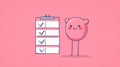 Bright Cartoon-Style Checklist with Checkboxes for Efficient Task Organization