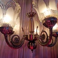 Bright chandelier jhoomar at night
