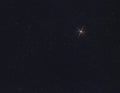 Bright Chrismas star on a cloudless night Royalty Free Stock Photo