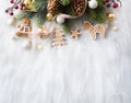 Bright Christmas; Holidays background with Xmas decoration and C