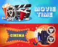 Bright Cinema Horizontal Banners