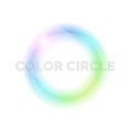 Bright circle on a light background. Royalty Free Stock Photo