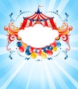 Bright circus background Royalty Free Stock Photo
