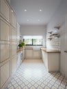 Bright classic traditional laundry room