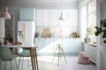 Bright, clean modern kitchen interior Royalty Free Stock Photo