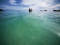 Bright clear turquoise sea