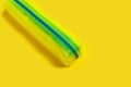 yellow bright pencil case. office and school accessories Royalty Free Stock Photo